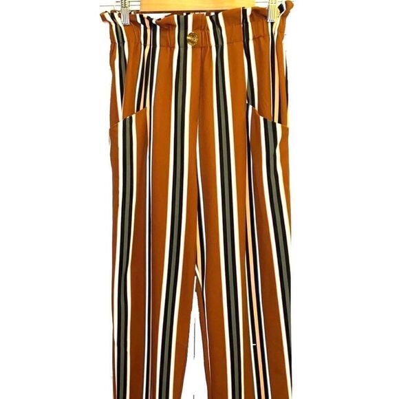 Alice Blue Paper-bag style striped pants with pockets. Beautiful condition. - Picture 1 of 4